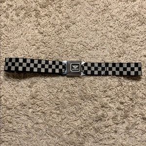 Corvette checkerboard pattern seatbelt waist belt